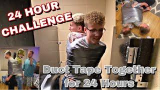 DUCT TAPED TOGETHER FOR 24 HOURS!?!// Rated X-Mas Calendar 2019: Day 8