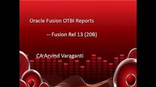 Oracle Fusion OTBI