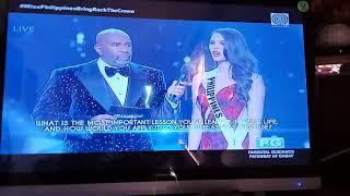 REACTIONS AFTER Ms. Philippines ANSWERED A QUESTION.