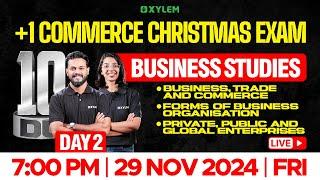 Plus One Commerce Christmas Exam - Business Studies | 10 Days Challenge | Xylem +1 Commerce