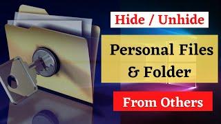 Windows 10#  Hide Files & Folder Using Command Prompt