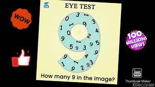 EYE TEST: HOW MANY 9 IN THE IMAGE