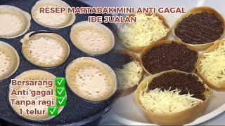 Resep martabak manis mini | Ide jualan | Ide isian snackbox | 1 Telur | Tanpa Ragi