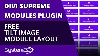 Divi Supreme Modules Free Tilt Image Module Layout 