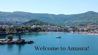 Travel relax in Turkey,Black sea coast, magical city Amasra! Wonderful city walk and amazing views!