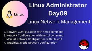 Day09 Linux System Administrator | Network Management  | Complete Linux Networking Tutorial