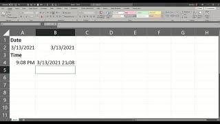 Excel Date And Time Keyboard Shortcuts