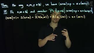 Associativity of Addition Operation on the Natural Numbers