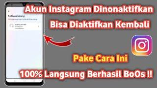 Cara mengaktifkan Akun instagram Yang dinonaktifkan sementara 2023