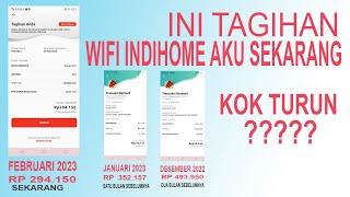 REVIEW TAGIHAN WIFI INDIHOME SETELAH DOWNGRADE  PAKET