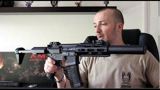 Ares Amoeba AM-014 - Suppressed SBR Rifle - Review / Chrono & Shooting