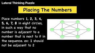 Placing the Numbers In Circles