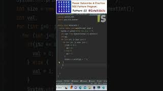 Java Pattern-22 | 500 Java Pattern Programs #shorts #java #coding #programming