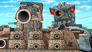 I WILL STOP THE MONSTER WITH MY 450MM GUN! - Cartoons about tanks