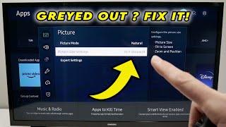 How to Fix Picture Size Settings Greyed Out on Samsung Smart TV