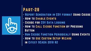 028 | CSV Report Generation with Cicode in Citect SCADA 2018 R2 |