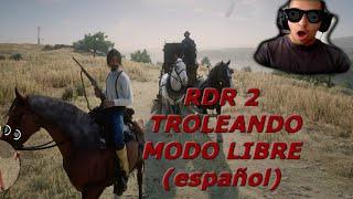 RED DEAD REDEMPTION 2 TROLEANDO EN MODO LIBRE - NPDBROS rdr 2 online modo libre