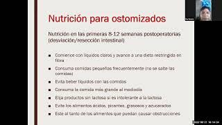 Nutricion para pacientes Ostomizados