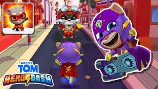 Talking Tom Hero Dash Mighty Ginger Defeats the Raccoon Boss in this Color Blast Event