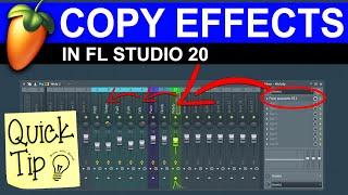 Copying Effects Between Mixer Tracks In FL Studio 20