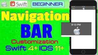 IOS, Swift 4+, Tutorial: How Customizing Navigation Bar in Swift Project (navigationBar)