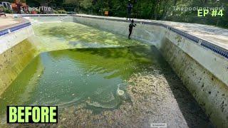 Can it be restored ? | Pool Transformation  | Let’s| Pressure washing | EP#4 Timelapse