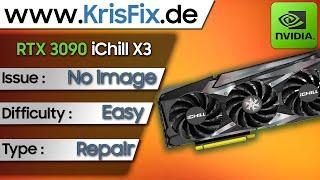 RTX 3090 iChill X3 - Troubleshooting and Repair | STEP by STEP | #krisfixgermany #gpurepair