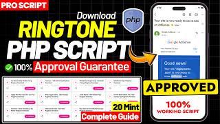 Ringone Download PHP Script for AdSense Approval | AdSense Approval using PHP Scripts - 2025 Guide