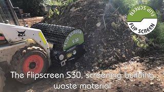 Flipscreen S30, screening building waste (2022)