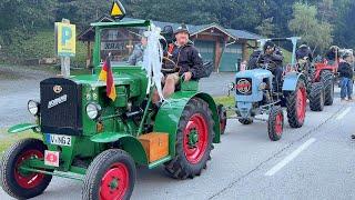 Startaufstellung zur 22. Oldtimer Traktor WM am Großglockner 21.09.2024