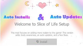 How to Download *NEW* Slice of Life Mod Auto Installer + Auto Updater (Link in Description)| Sims 4