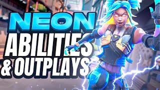 NEW AGENT NEON OUTPLAYS! - 'Neon' Abilities Guide & Gameplay - VALORANT