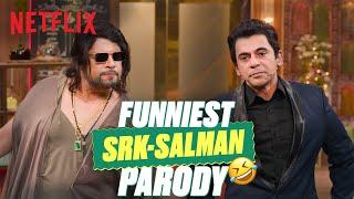 Krushna Abhishek & Sunil Grover's HILARIOUS SRK-Salman Impression CRACKS Up Kartik Aaryan 