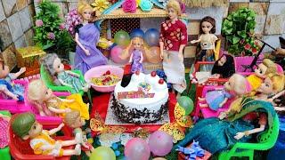 Poor Barbie girl Birthday celebration/பூஜாவுக்கு surprise கொடுத்த friends/Barbie show tamil