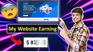 Google adsense earning proof of my website || How much I earn from my Educational website  