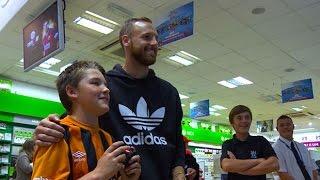 Players and fans attend FIFA 15 midnight launch