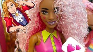 Barbie Pop Reveal bubble Boba tea series! Pink curly haired doll unboxing and review #barbie #mattel