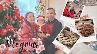 Vlogmas 26 Noel Yemeğine Davetliyiz | Elmalı Tart ve İç Pilav Yapıyorum