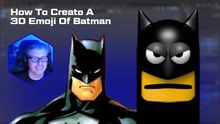 Create Your Own Batman 3D Emoji Using Affinity Designer & Blender 3D!