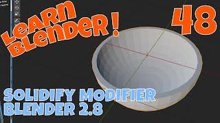 Blender Solidify in Blender 2.8 Works Well, so Learn How it Works