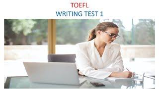 TOEFL Writing practice test 1, New version (2023)