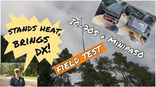 IC-705 plus MiNiPA50 HF PA: stands heat well, brings DX! A Field Test Review