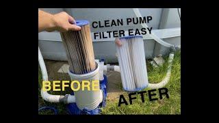 “How To Clean Out Of Ground Pool Filter Cartridge” (Bestway, Coleman, and Intex) -Change Pool Filter