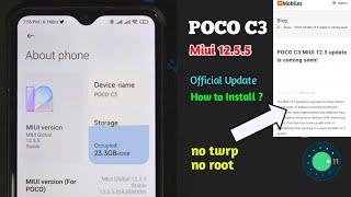 Poco C3 MIUI 12.5 Enhanced edition update | How to install Miui 12.5 update Poco c3