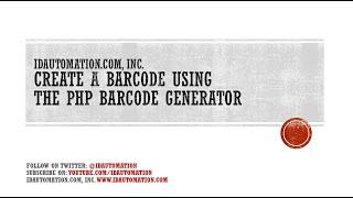 How to Create a Barcode using the PHP Barcode Generator Script