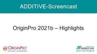 OriginLab OriginPro® 2021b: Highlights