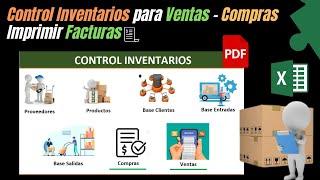 🟢 Control Para Inventarios – ENTRADAS – SALIDAS – CREACIÓN DE FACTURAS - PDF | Aprendamos Excel