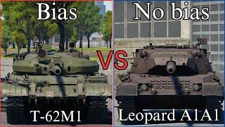 war thunder Comparison T 62M 1 or Leopard A1A1