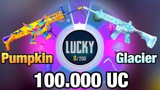 SPENDING 100.000 UC | UPGRADE M416 Glacier & SCARL Pumpkin | TACAZ PUBG MOBILE