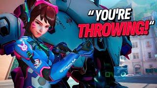 Is this Dva THROWING or carrying? | Overwatch 2 Spectating